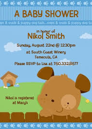 Puppy Dog Tails Boy Baby Shower