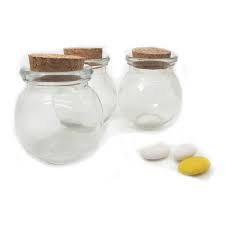 60 Pieces Jar With Cork Stopper
