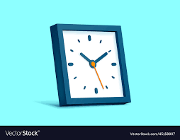 Flat Style Blue 3d Timer Vector Image