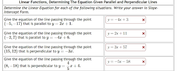 Linear Functions Determining The