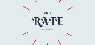 9 Relevant Unit Rate Worksheets To