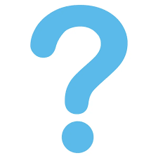 Question Flat Blue Color Icon Stock