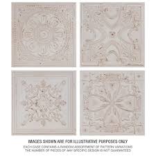 Fitz 8 X 8 Ceramic Patterned Wall Tile Merola Tile White