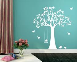 Large Tree Wall Decal With Swinging