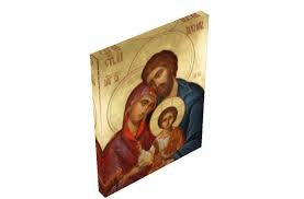 The Holy Family Icon On Canvas Holy