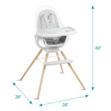 Munchkin Cloud Baby High Chair With 360 Swivel Clear