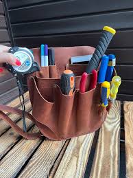Brown Tool Belt With Many Pocket Tool