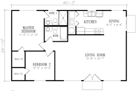 Mediterranean Style House Plan 2 Beds