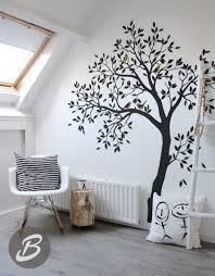 White Tree Wall Decal Large Tree With