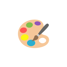 Palette With Paint And Brushes Png