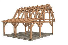 24x36 Barn Home Plan Timber Frame Hq