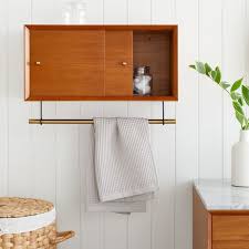 Mid Century Bathroom Storage Cabinet Acorn Antique Brass West Elm