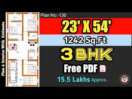 54 House Plan Ii 23 X 54 House Design