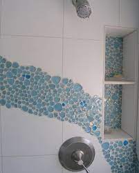 Beauty Of Blue Bubble Glass Mosaic Tiles