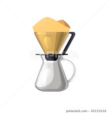 Glass Coffee Or Tea Pot Icon Or Mockup