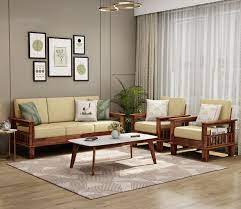 Buy Quartz Wooden Sofa Set Honey Irish