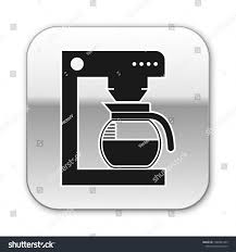 Glass Pot Icon Black Coffee Machine