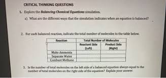 Solved Critical Thinking Questions 1