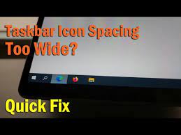 Windows 10 Taskbar Icon Spacing
