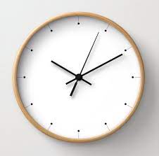 Simple Wall Clock Black And White