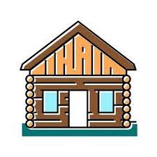 Cabin House Vector Art Icons And
