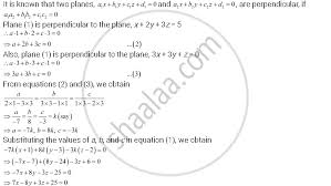 Find The Equation Of The Plane Passing