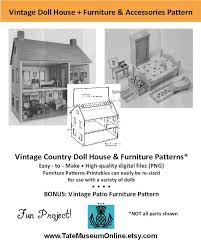 Vintage Doll House Furniture Patterns