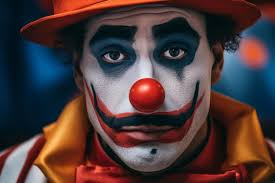 Sad Clown Exhausted Circus Jester Joker