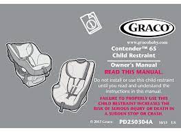 Graco Child Restraint Owner S Manual