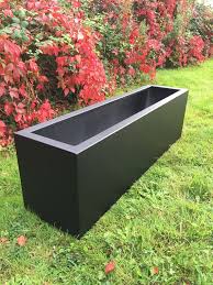 Large Metal Garden Planter Pot Trough