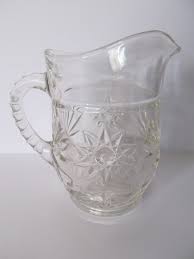 Vintage Small Cut Glass Pitcher Creamer