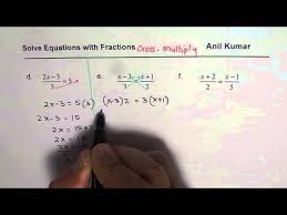 Cross Multiply To Solve Equation With