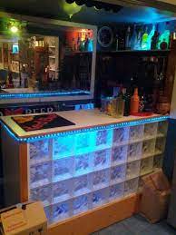 Lit Glass Block Bar Bars For Home
