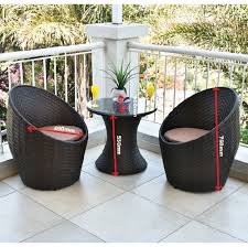 Costway 3pce Patio Set Furniture