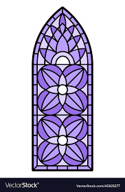 Stained Glass Window With Colored Piece