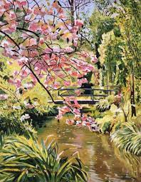Monet Spring Painting By David Lloyd