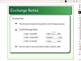 Calculating Exchange Rates