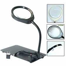 Table Top Magnifier With Led Lights At