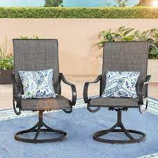 Mf Studio 2pcs Outdoor Dining Chairs
