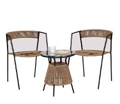 Buy Beige 2 Chairs With Table And Off