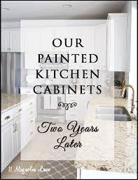 Our Painted Kitchen Cabinets Two Years
