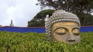 Buddha Sculptures In Asian Peace Garden