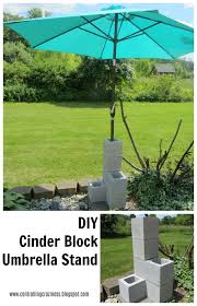 Diy Cinder Block Umbrella Stand