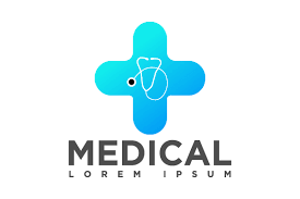 Medical Logo Skyblue Color Plus Icon