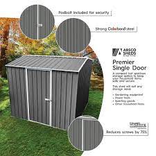 7 Ft D Galvanized Steel Metal Shed