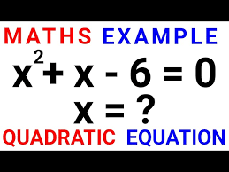 Quadratic Equation Solving Math