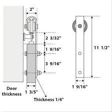 Solid Pine Wood Sliding Barn Door