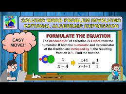 Solving Word Problem Involving Rational