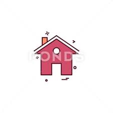 Home House Icon Vector Design Royalty