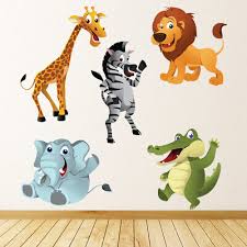 Jungle Animals Childrens Wall Sticker